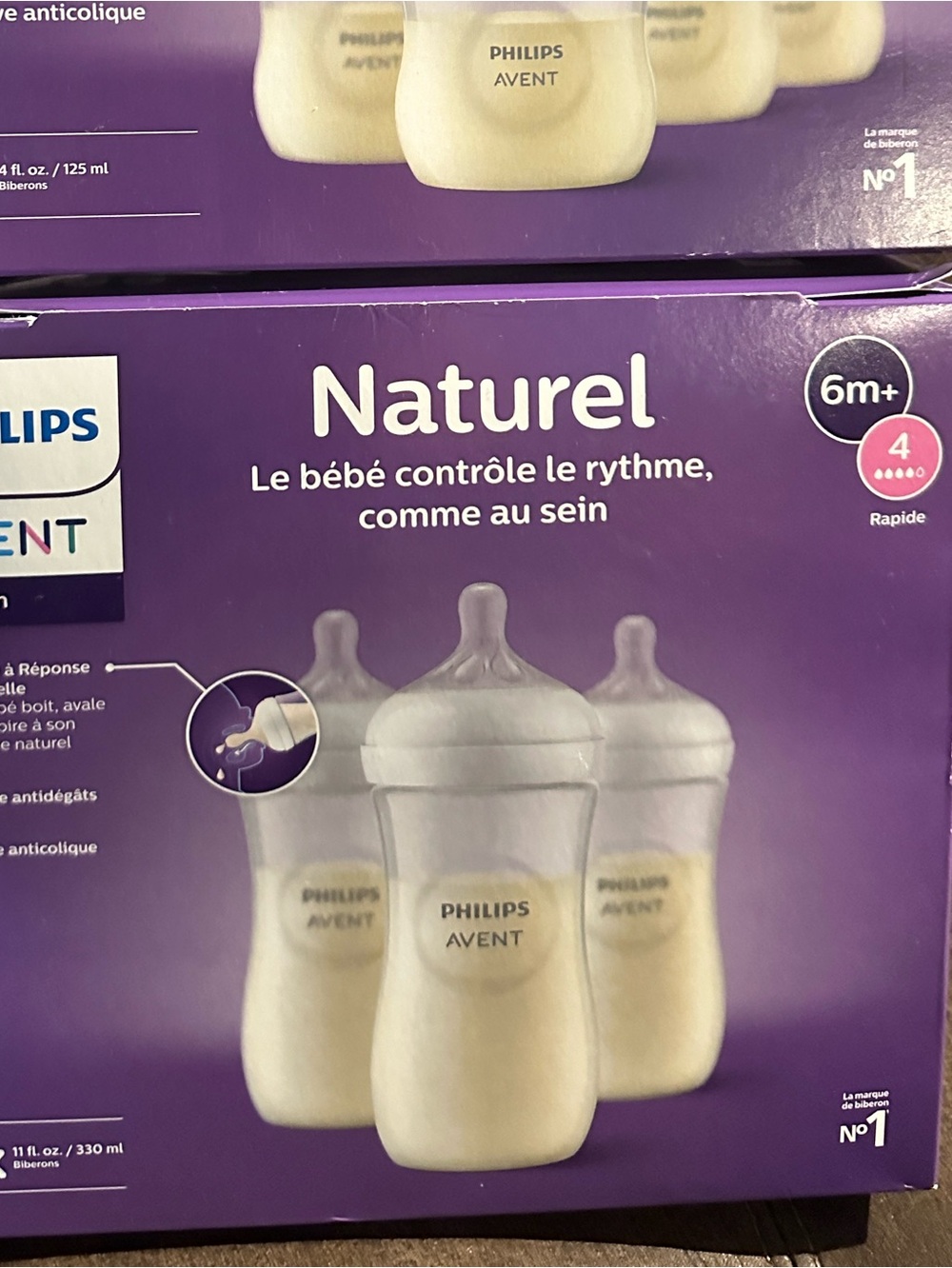 Philips AVENT Naturel Baby Bottles - White/Cream